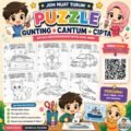 Poster Puzzle Gunting Cantum Cipta percuma untuk prasekolah dan Tahun 1 di Cikgu Fadli Online