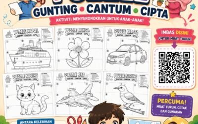 Puzzle Gunting Cantum Cipta PDF Prasekolah Percuma