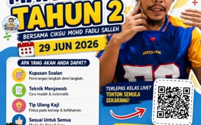 Rakaman LIVE Matematik Tahun 2 (29 Jun 2026) Bersama Cikgu Mohd Fadli Salleh